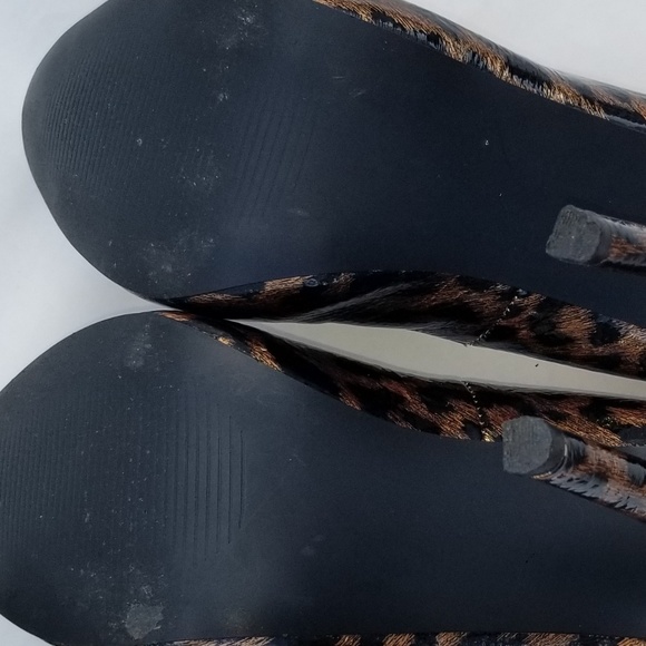 Patent Leather Leopard Print Shoes - Picture 6 of 7